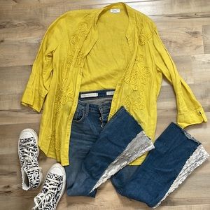 Vintage linen button up